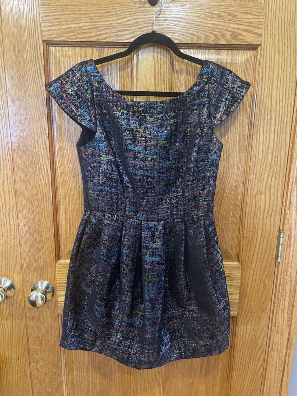 Minkpink Women's Sparkly Black Dress Med Mini Formal Cocktail Party Prom Dance